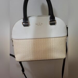 Kate Spade two strap satchel and detachable cross body.